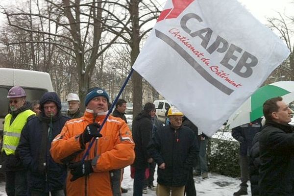 Manifestation des artisans, Caen 18 janvier 2013