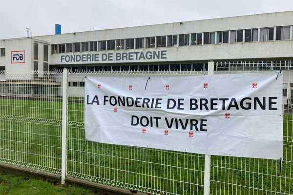 L'usine de la Fonderie de Bretagne, à Caudan dans le Morbihan, menacée de fermeture.