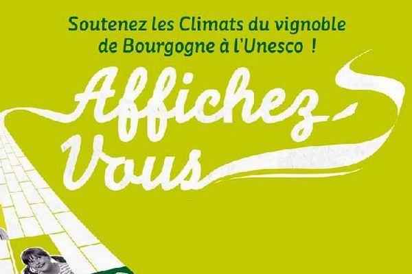 Venez coller votre portrait sur une grande fresque pour afficher votre soutien aux climats du vignoble de Bourgogne à l'Unesco