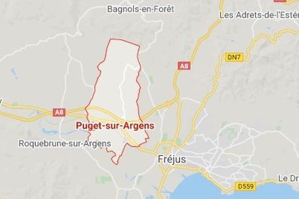 La commune de Puget-sur-Argens, à l'est du Var.