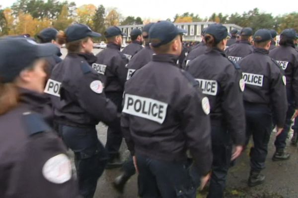 Image d'illustration. Entrainement à l'école de police de Oissel (76)