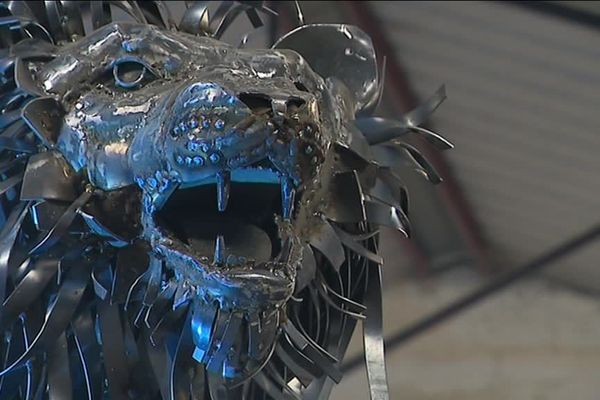 Les sculptures des animaux de l'Usine Utopik en cours de fabrication 