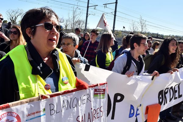 Les enseignants avaient déjà manifesté devant le rectorat à Toulouse, le 26 mars dernier