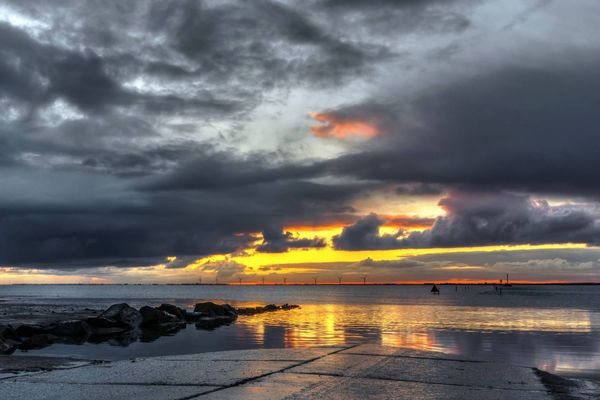 Le passage du Gois, à Noirmoutier (Vendée).