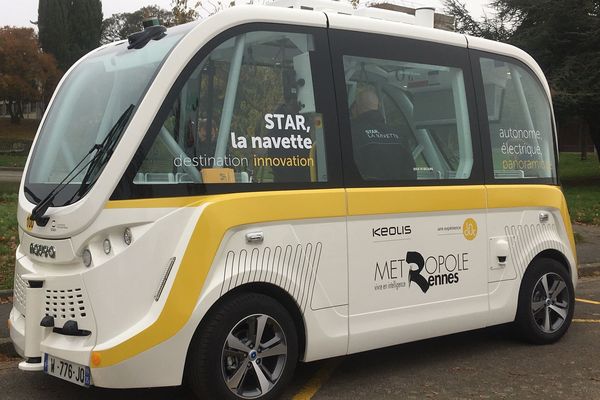 Navette autonome de la Star (ligne 100) à Rennes