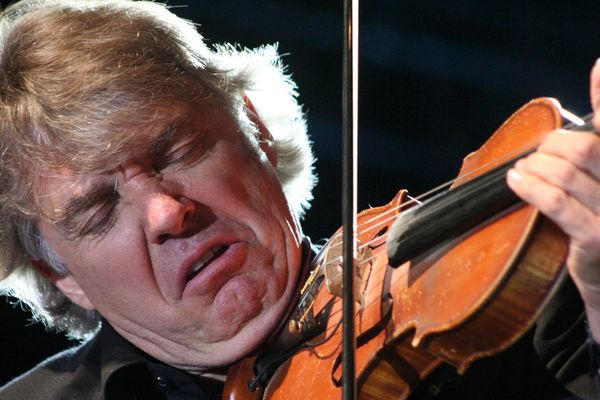 Didier Lockwood à Violon sur le sable à Royan en 2008.