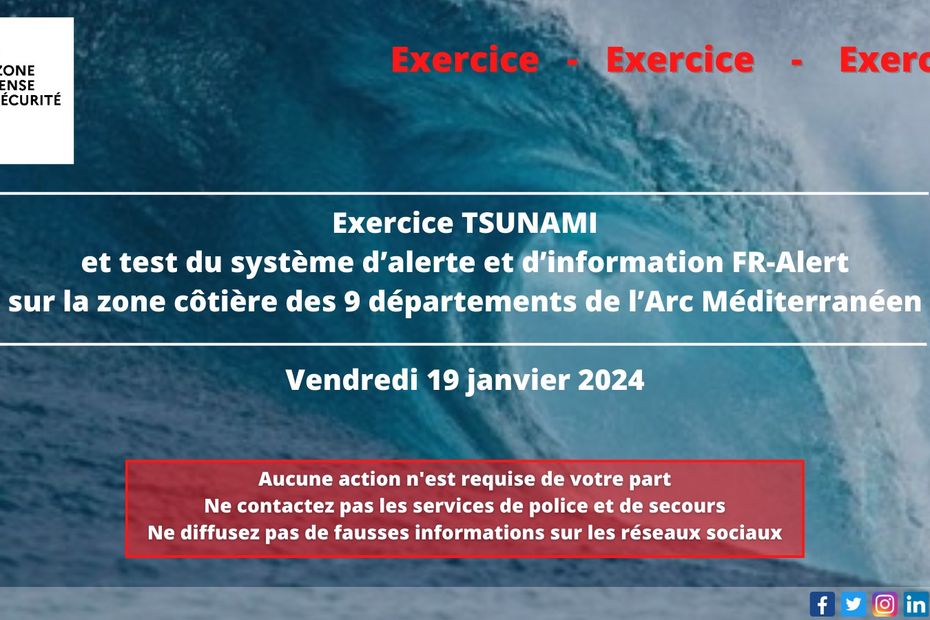 Risque de tsunami en Méditerranée un exercice vendredi pour tester le