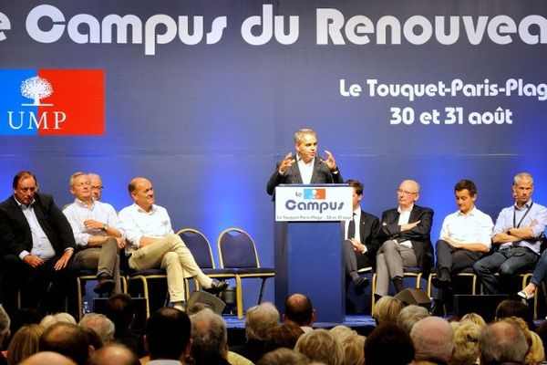 Au "campus du renouveau" au Touquet, ce samedi.