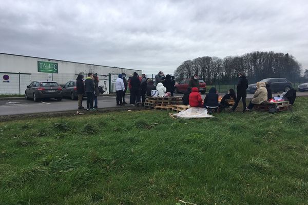 Le 19 février les salariés des salaisons Tallec entamaient leur 5ème jour de grève