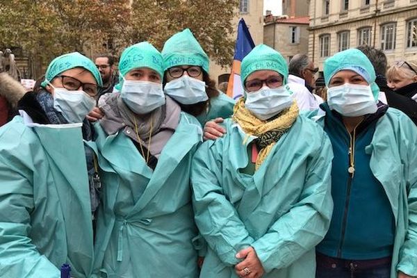 Montpellier - manifestation des infirmières - 20 novembre 2018.