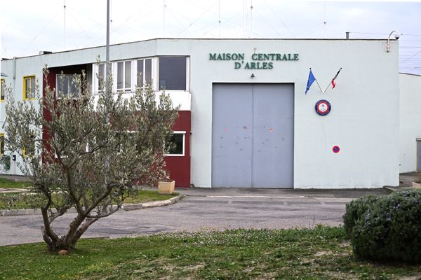 La maison centrale d'Arles où a eu lieu l'agression mortelle d'Yvan Colonna, le 2 mars 2022.