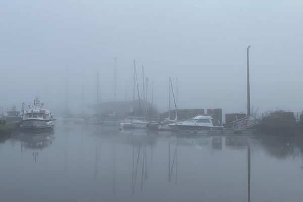 Port du Légué, sous la brume