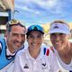 Nathalie Simon, Nathalie Benoit et Pierre Mastalski, qui a traversé l'océan Atlantique à la rame.