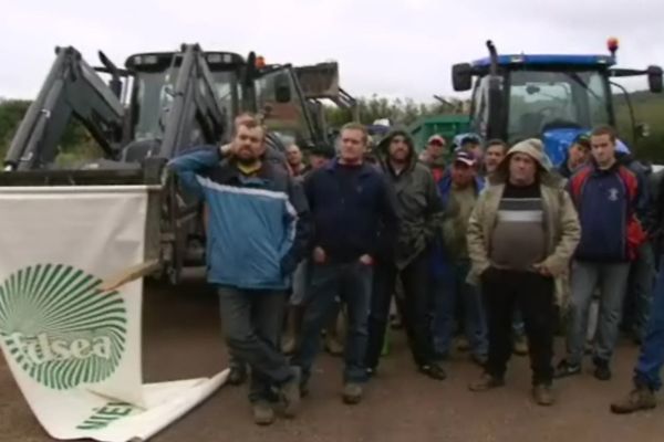 Les agriculteurs venus manifester le 18 septembre dernier