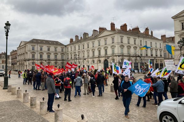 Environ 200 personnes ont manifesté à Orléans pour le pouvoir d'achat