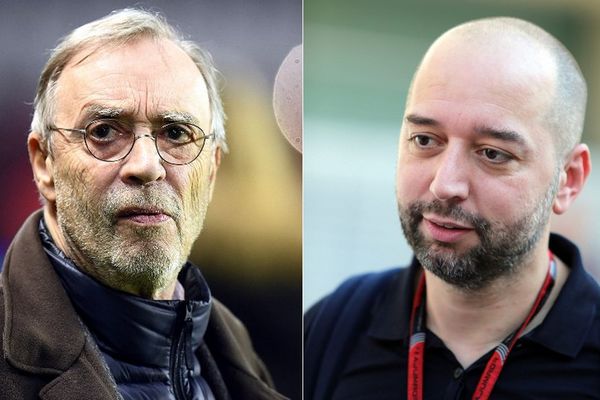 Michel Seydoux, président du LOSC. Gérard Lopez, futur président du LOSC. Conférence de presse commune à suivre en direct.