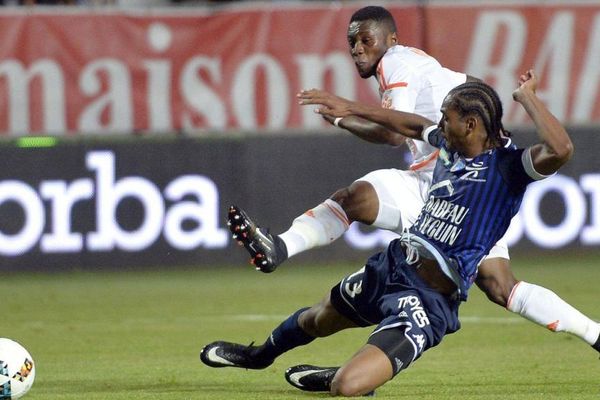  Match de Barrage pour la montée. Troyes (L2) / FC Lorient (L1). Le but Lorientais de Majeed Waris