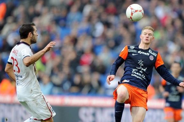 Gaëtan Charbonnier, sous les couleurs du MHSC (à droite).