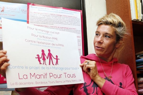 "Notre détermination est énorme", assure Frigide Barjot, chef de file de "La manif pour tous", à l'origine du mouvement.