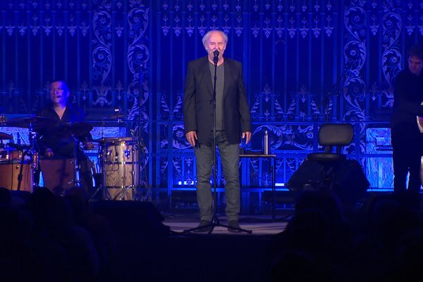 Maxime Le Forestier était sur scène à l'abbaye royale de Saint-Riquier, le 22 octobre. Le festival de musique continue jusqu'au 25.