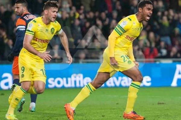 FC Nantes VS Montpellier : joie Lévy Djidji après son but.