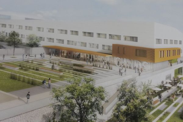 La maquette du nouvel hôpital qui ouvrira au printemps 2018