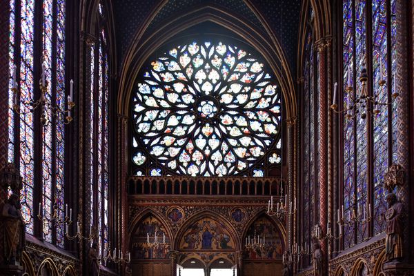 La Sainte-Chapelle, à Paris.