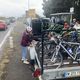 Une fois chargée, la navette s'élance sur le pont de Saint-Nazaire. Elle assure le service dans les deux sens de circulation, et prend le départ toutes les trente minutes.