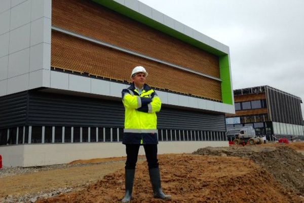 Emmanuel Guérineau, associé fondateur de la société de haute technologie ISORG, sur le futur site de Limoges