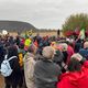 Dans les environs de Glomel, la manifestation contre l'extension de la mine a rassemblé environ 150 personnes,  le 23 novembre 2024