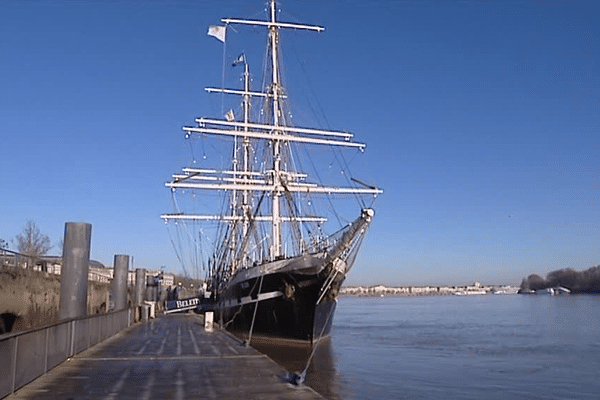 Le Belem a adopté le Port de la Lune pour son hivernage