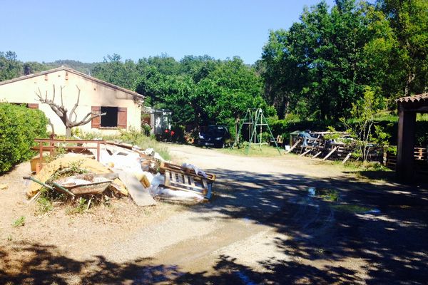 Le forcené s'était retranché dans cette maison de Gassin.