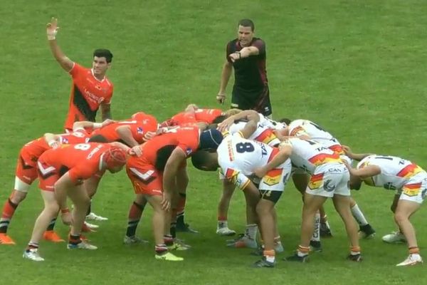 Perpignan - finale de la Coupe de France de rugby à XIII Limoux Saint-Estève - 10 juin 2018.