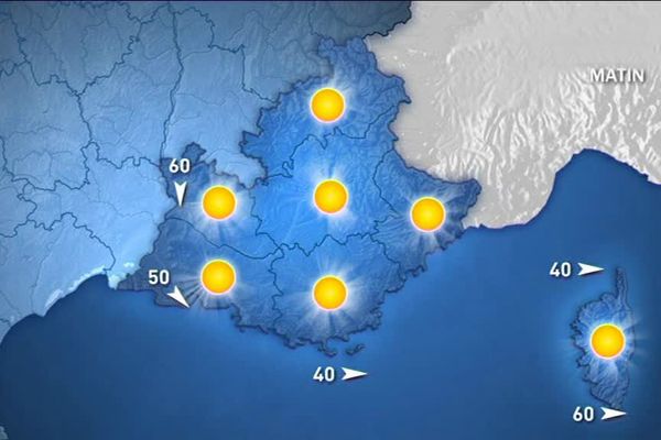 Il fera grand soleil ce dimanche matin sur l'ensemble de la région Paca.