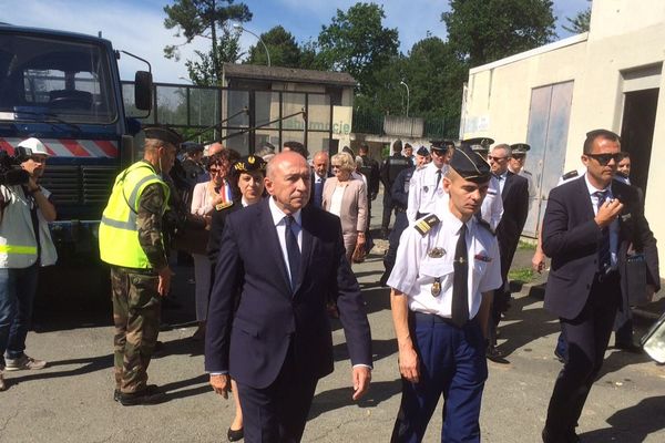 Le ministre de l'Intérieur Gérard Collomb à Saint-Astier