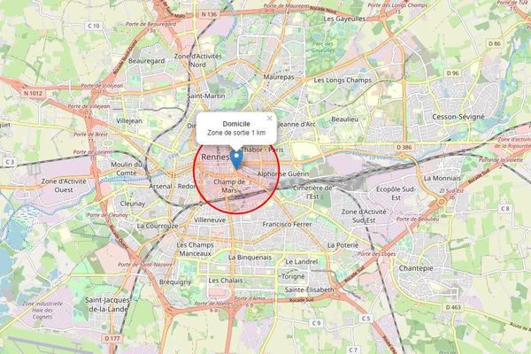 Carte Covid 19 Calculez La Zone D 1 Km Autour De Votre Domicile Pour Vous Promener Ou Faire Du Sport