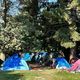 Un village de tentes dans le square de La Touche à Rennes dans le quartier de Villejean