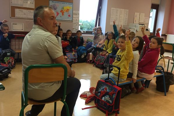 Matinée de rentrée à l'école de Saint-Jouvent, en Haute-Vienne.