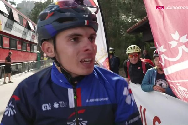 Romain Grégoire sur la Vuelta