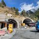 Chantier des travaux du nouveau tunnel de Tende. La date de fin a été à plusieurs reprises repoussée.