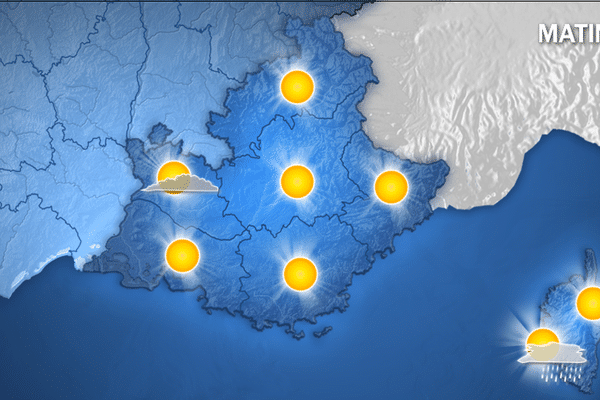 Le soleil brille sur l'ensemble de la région Paca ce dimanche matin.