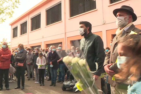 Toulouges (Pyrénées-Orientales) - hommage national à Samuel Paty - 21 octobre 2020.