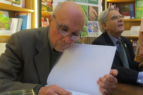 Vente des hospices de Beaune 2013, Aubert de Villaine et  Bernard Pivot