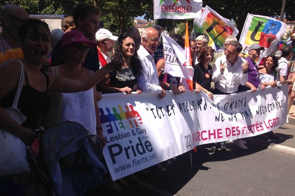 Le départ de la 22e marche des fiertés, ce samedi à Lyon.