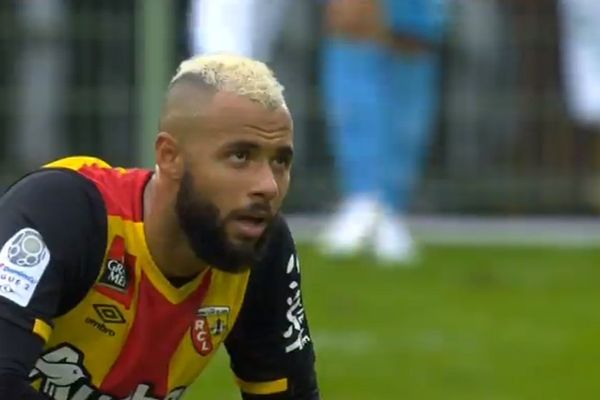 La déception de John Bostock (RC Lens) ce samedi. 