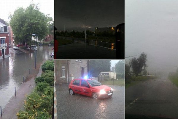 Photos des orages prises à Arras, Dourges, Lens et au Mont-Noir. 