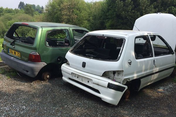 Voitures abandonnées à Guéret