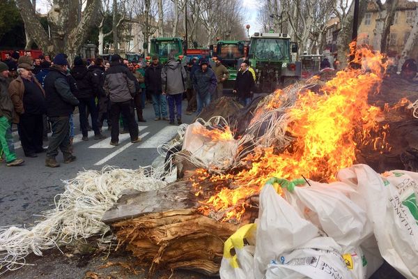 Carcassonne - les agriculteurs de l'Aude manifestent - 2 février 2018.