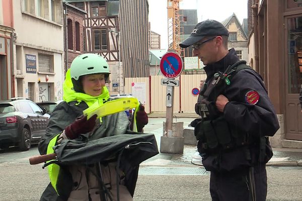 La police a participé à une opération de prévention routière ce jeudi 24 octobre