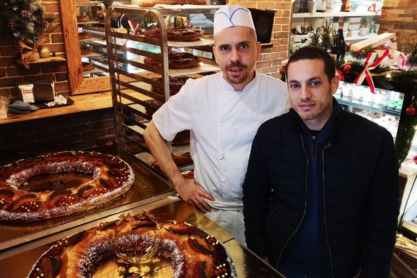 Ces brioches des rois de 6 kilos chacune ont été faites par Jérémy Calasati.